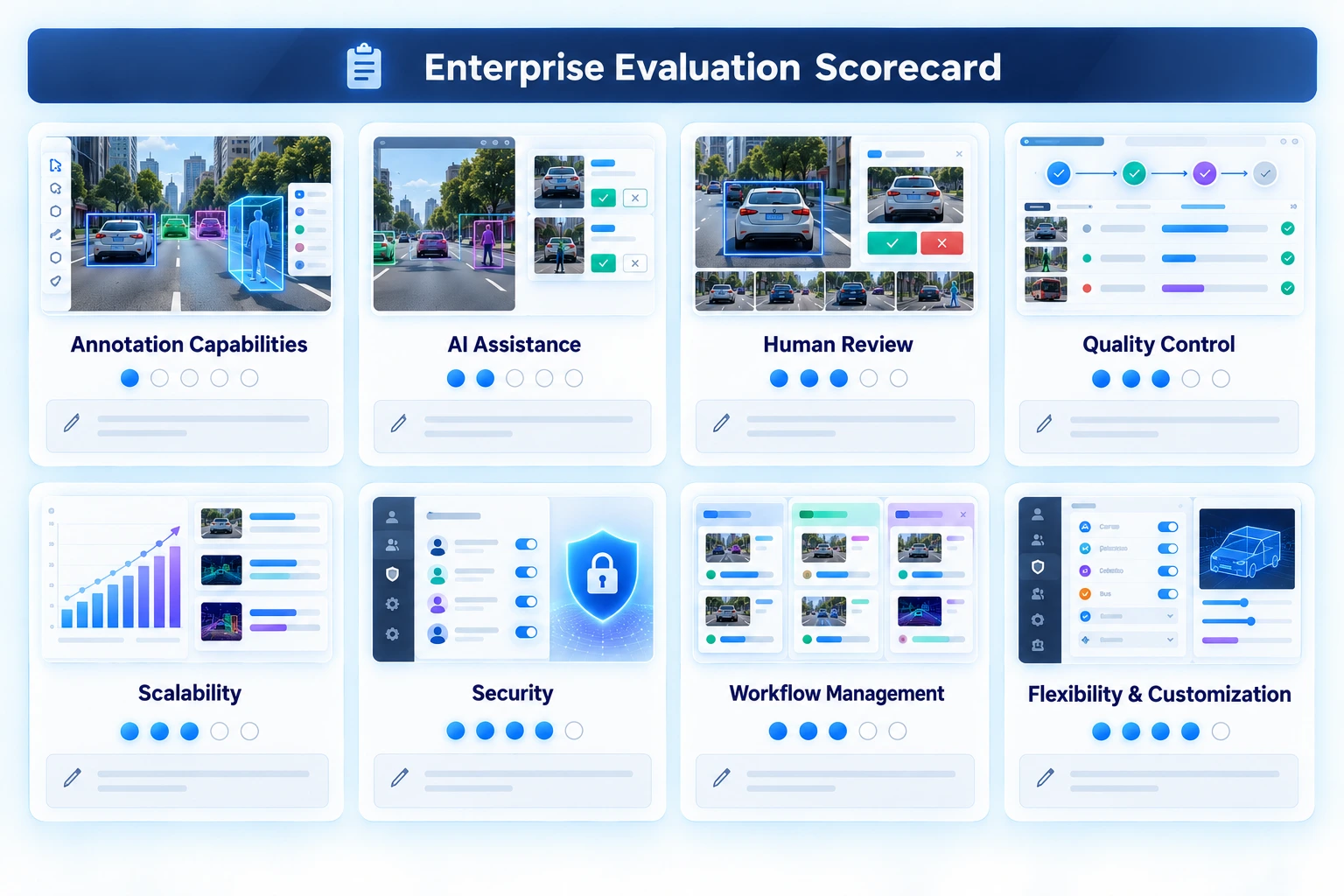 Enterprise evaluation scorecard for choosing a data labeling platform
